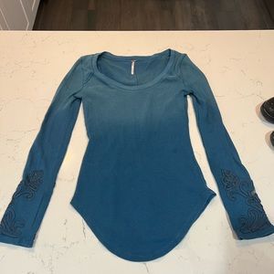 Free people waffle shirt